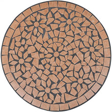 Anself Tavolo in Ceramica con Mosaico 60 cm