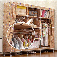 JINPENGRAN Armadio Mobili, Fold Portatile Governo di immagazzinaggio Camera da Letto, Hanging Asta carico 75Kg