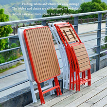 Set 3 pezzi tavolo e sedia pieghevoli da esterno in legno da balcone, caffetteria, negozio di tè al latte, combinazione di tavolo e sedia da esterno, set di mobili da terrazza giardino patio