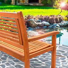 Deuba Panca da Giardino 2 Posti Legno Eucalipto Certificato FSC® Max. 320Kg Panche Esterno Terrazzo