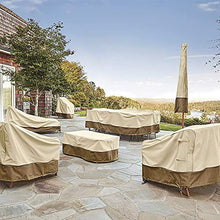 PICTURESQUE Oxford - Copripoltrona da giardino, impermeabile, resistente agli strappi, colore: Nero L