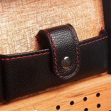 Caishuirong Cigar Box di stoccaggio 4 Pack Sigaro Portatile in Pelle di Caso Fatto a Mano Cigar Humidor Cedro Piccolo Cigar Box Perfetto da Usare in Ufficio e Camera da Letto