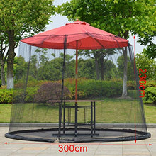 Ombrello schermo di copertura a rete, da giardino, per esterni, per ombrelloni, zanzariera, 300 x 230 cm, copertura in rete per patio con cerniera