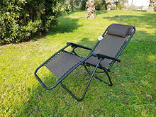 Dimaplast2000 Relax Greek Zero Gravity Sdraio Reclinabile Pieghevole, Marrone, 90x66x110 cm