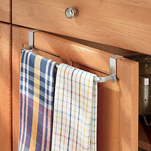 InterDesign Axis Asta portasciugamani, Porta asciugamani bagno e cucina da appendere, Metallo argento