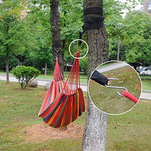 Jiutai 2 pezzi amaca regolabile cinghie albero cinghie a cricchetto S gancio cinghie per posizionamento amaca