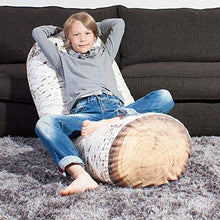 MeroWings - Cuscino da pavimento con tronco d'albero, modello Nordic Birch Jumbo