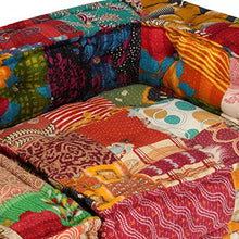 Tidyard Pouf Divano Letto Modulare a 2/3 Posti in Tessuto Patchwork,Divano Letto Modulare a 2 Posti in Tessuto,Divano Letto 2 Posti,Divano Lettto 3 Posti,Divano in Tessuto,Divano Modulare