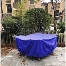 N / A Copre mobili da Giardino, Tavolo da Giardino, coperture Impermeabili, Robusto 420D Oxford Coperto Set Tabella di Patio di mobili da Giardino Rotondo, Diverse Misure,140x80.