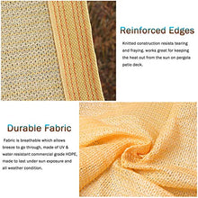 YXX Rete Parasole Telone Ombreggiante Grado Commerciale Telo Ombreggiante per Recinzione, Gazebo E Veranda per Esterni - Beige Vela Parasole con Occhielli E Bordo Nastrato Resistente (Size : 2mx4m)