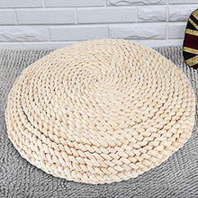 Taidda- Cuscino Tatami Materiale crusca di Mais Naturale Cuscino per sedili Rotondi Cuscino per Pavimento Balcone Yoga