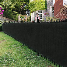 FANGJIE Frangivista 80x350cm Permeabile Frangivista Balcone con Occhielli per Balcone Giardino, Verde