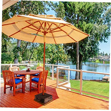 Supporto Ombrellone Base Umbrella Base Borsa Peso con grande maniglia di apertura per Patio Beach scoperta Ombrello Pennoni nero del basamento