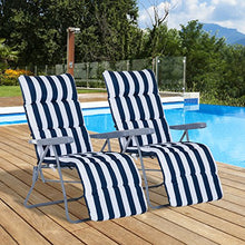 Outsunny Sedie a Sdraio 2 Pezzi Prendisole Prendisole da Giardino Esterno
