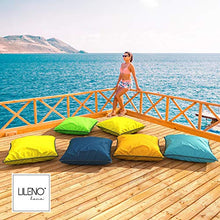 LILENO HOME - Cuscino per esterni, 50 x 30 cm, impermeabile, con sabbia (senza imbottitura), per esterni, impermeabile come cuscino da giardino o come cuscino decorativo, resistente alle intemperie