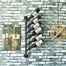 MoDi Wine Rack Retro Style Industriale Tubo di Acqua A Parete Vino Rack
