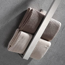 Melairy Bagno Portasciugamani 40CM Autoadesivo Per Porta Salviette in Acciaio Inossidabile Porta Asciugamano Spazzolato