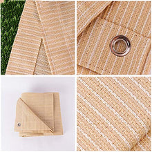 YS Telo Parasole Multiuso per Esterni in Tessuto Beige 90% Parasole con Occhielli per Tettoia per Pergola,11M