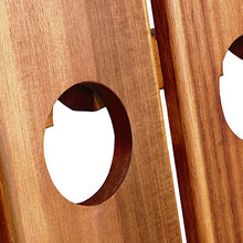 Deuba Scaffale per Vino Portabottiglie Legno di Acacia 36 Bottiglie Pieghevole Mobile Vini