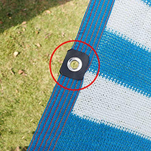 WXQIANG - Telo parasole per esterni da giardino, a strisce bianche e blu, resistente ai raggi UV, protezione solare, isolamento termico, dimensioni: 3 x 3 m