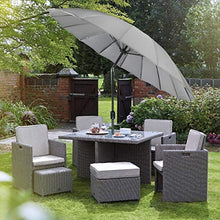 MaxxGarden Shanghai, ombrellone da giardino rotondo, Ø 270 cm, colore beige