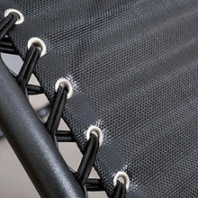 Soul Case Sedia Oversize a gravità Zero, reclinabile Pieghevole per Patio con portabicchieri e poggiatesta, Supporto 350 libbre, per Esterno, Campeggio, Giardino, Patio, Prato, Nero, Medio