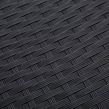Outsunny Set 4 Pezzi Salotto da Esterni con 2 Sedie, Divano e Tavolino | Mobili da Giardino in Rattan e Acciaio Nero - Arredi Casa