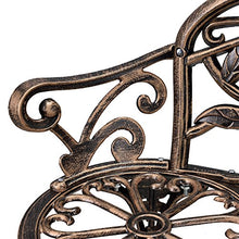 casa.pro] Giardino Panca Ghisa Antico Panchina in Ferro Bronzo Rotondo