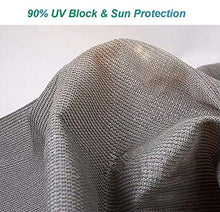 N / A Rete Ombreggiante Tessuto Paralume con Pergola con Occhiello, Rete da Esterno Resistente Marrone, Copertura per Veranda Esterna per Cortile Esterno 90% Blocco UV(Size:1x3m)