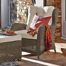 Loberon Poltrona Boyle, Marrone/Crema
