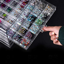 ZCY Organizer per Decorazioni per Unghie a 5 Livelli 120 Lattice Acrilico Trasparente Accessori per Gioielli per Unghie Portaoggetti Scaffali Espositori Espositore per Colla Dipinta, C