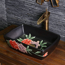 Pool Lavandino da Bagno in Ceramica Lavabo da appoggio Lavabo da appoggio Lavabo da appoggio (47x37x14cm) Lavandini Bagno