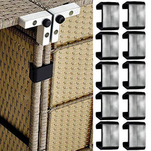 DELITLS 10 clip per mobili in vimini per esterni in plastica per patio e sedie in rattan sezionali per divani e divani con clip