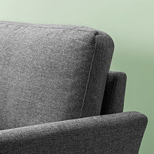 Zinus Divano Imbottito in Tessuto, Grigio Chiaro, 180x79x87cm