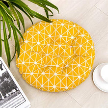 Set di 4 cuscini per sedia, 40 x 40 cm, cuscini per sedia da giardino, balcone, terrazza (tonde,A)
