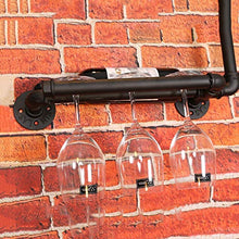 MoDi Wine Rack Retro Style Industriale Tubo di Acqua A Parete Vino Rack