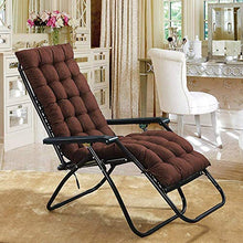 Topstylehouse, 1 cuscino reclinabile in morbido cotone, per divano e sedia a sdraio, comodo cuscino schienale antiscivolo, lavabile, facile da pulire, marrone, 48 x 120 cm