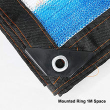 BYWWANG Tenda da Sole a Strisce Blu e Bianche per Tende da Sole a Rete per Tende da Sole