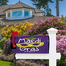 Mardi Gras Party Carnevale Coriandoli Casella Postale Copre Magnetica Giardino Cortile Decorazione Casa Dimensioni Standard 53,3 cm x 45,7 cm
