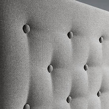 marcKonfort Testiera di Tessuto Oslo 160X60, Grigio
