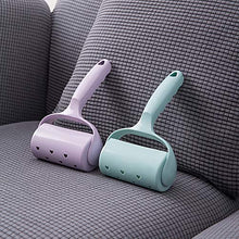 LLQM Sticky Hair Device, 1 Pole + 4 Heads, tearable Roller Sticky Paper Felt Roller Brush, Sticky Hair Removal Roller, Clothes Brush
