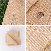 WXQIANG Copertura della Vela dello Schermo di Sun for Pergola/Giardino/Tenda/Windows, Rettangolo Mesh Canopy con Occhielli, Il 90% Crema di Protezione Solare e Resistente ai Raggi UV, Beige Prot