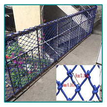WaiMin Blu Rete di Sicurezza for Bambini Pet for Bambini Balcone Scale Sicurezza Rete antisfondamento Decorazione for pareti Rete Rete in Nylon Rete (Size : 1x2m)