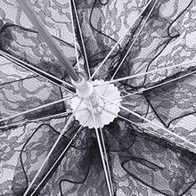 REFURBISHHOUSE Lace Ombrellino Parasole Ombrello Nero