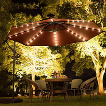 Hengda Ombrellone da giardino in alluminio, diametro 3,5 m, protezione UV40+