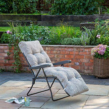 Sainsburys - Set di sedie imbottite reclinabili e imbottite, a righe (sdraio da giardino esterna)