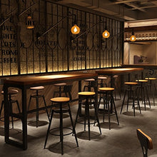 Decorative stool Sgabello Alto da Bar, caffetteria da tè, bancone da Negozio, sgabuzzino Industriale Sgabello da Bar, Ristorante, Sedia da Pranzo, 68-90 cm (Dimensioni : B)
