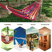 N\C Amaca da Campeggio con Barre per la Diffusione Traspirante Amache di Cotone, Massima capacità di Carico 300 kg, per Campeggio Giardino Viaggio, 200 * 80cm