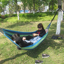 DOITOOL amaca tela singola persona amaca in cotone per veranda veranda giardino cortile sdraio all'aperto (blu)