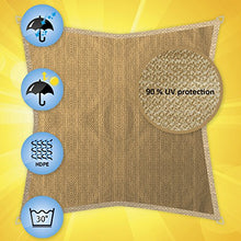 Windhager 10964  Tenda a vela Patio, 3.6 x 3.6 m, colore: canna